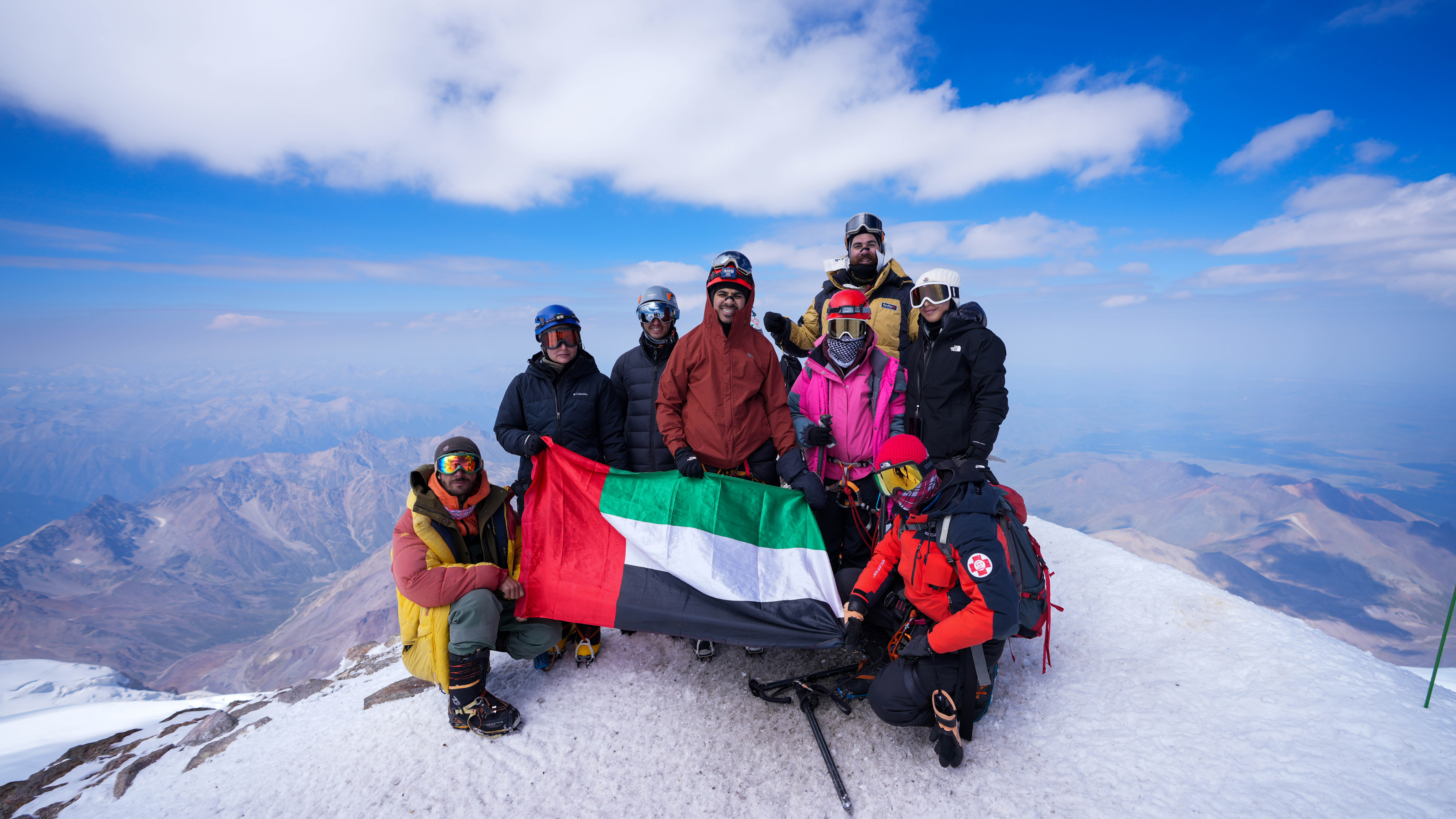 UAE Flag Raised on Europe’s Highest Mountain